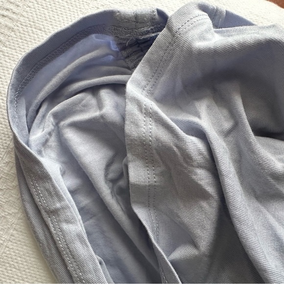 Open Edit Box Shoulder Mini Dress (NEW)  - Light Blue - Picture 8 of 8